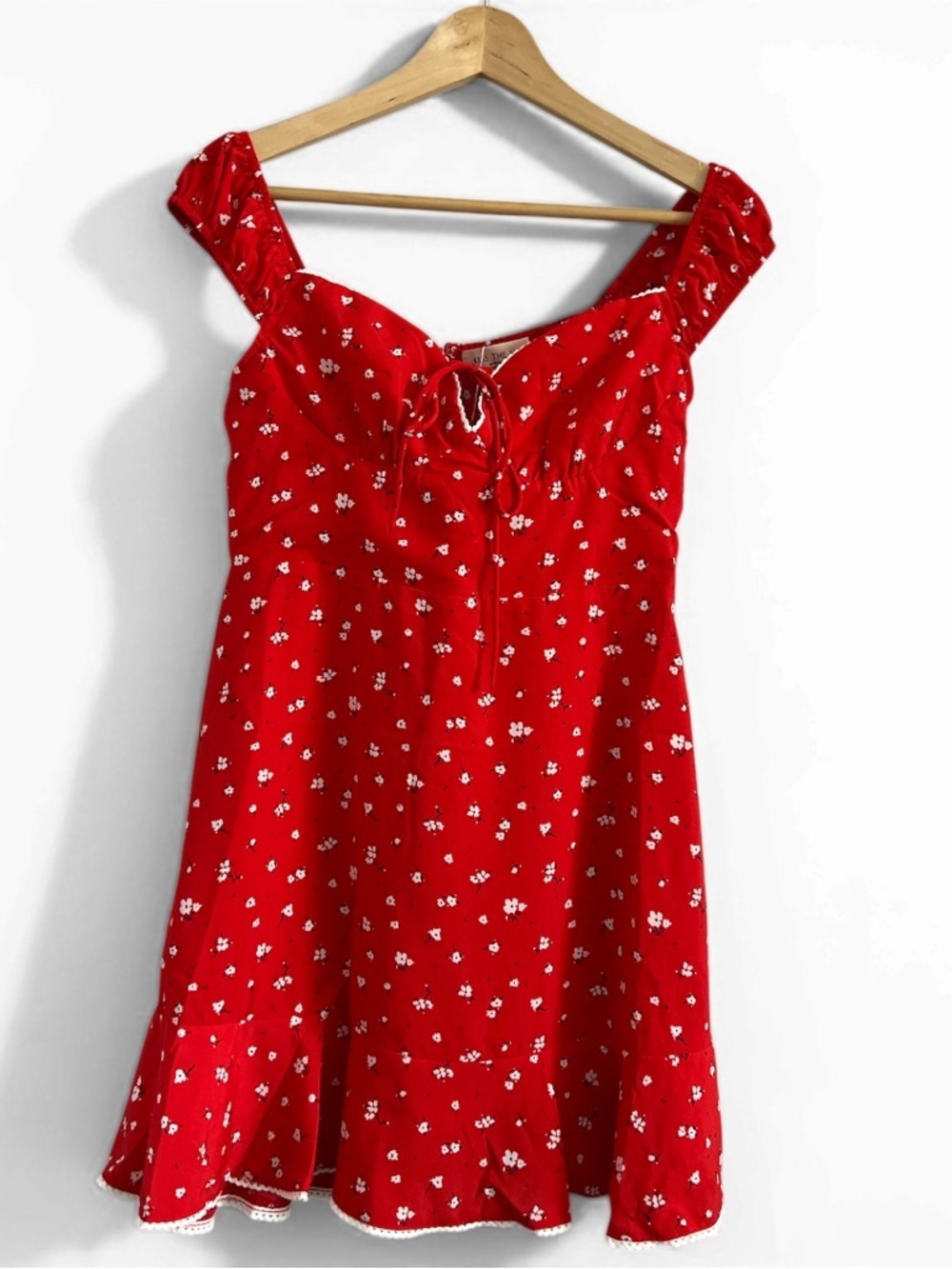 💕 Kiss The Sky Riviera Ditsy Floral Milkmaid Mini Dress Small